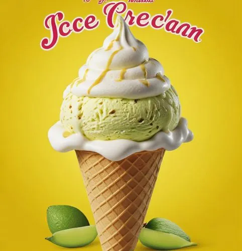 a movie poster featuring ice cream with a lemon wedge,green icecream skull,milk ice cream,ice cream,neon ice cream,variety of ice cream,sweet ice cream