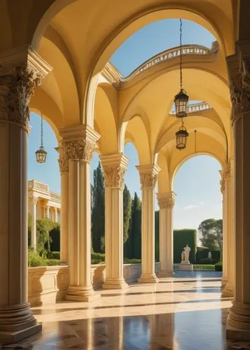 certosa di pavia,loggia,villa cortine palace,mirogoj,certosa,orangerie,colonnades,villa borghese,venaria,frascati,orangery,cochere,colonnade,stanford university,villa balbiano,borromini,miniato,palladio,boboli,vicenza,Art,Classical Oil Painting,Classical Oil Painting 20