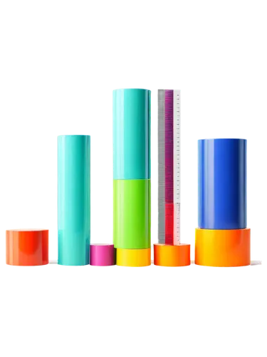 dependent variable, chart diagram, statistical graph, colorful bars, 3D cylinder, grid background, minimalistic style, bold font, simple composition, soft focus, natural light, panoramic view.,growth 