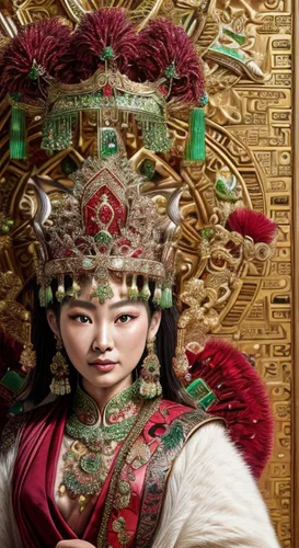 peking opera,taiwanese opera,oriental princess,inner mongolian beauty,chinese art,asian costume,oriental girl,orientalism,oriental painting,asian culture,korean culture,turpan,korean history,oriental,asian conical hat,asian woman,bodhisattva,shuanghuan noble,chinese background,chinese screen,Realistic,Jewelry,High Society