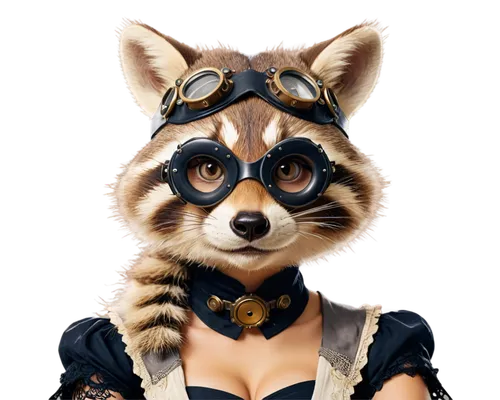 ringtail,tanuki,foxxy,fennec,north american raccoon,foxxx,raccoon,lesser panda,foxtrax,animals play dress-up,foxx,furta,outfox,racoon,red panda,carmelita,volf,starfox,fennec fox,shernoff,Conceptual Art,Fantasy,Fantasy 25