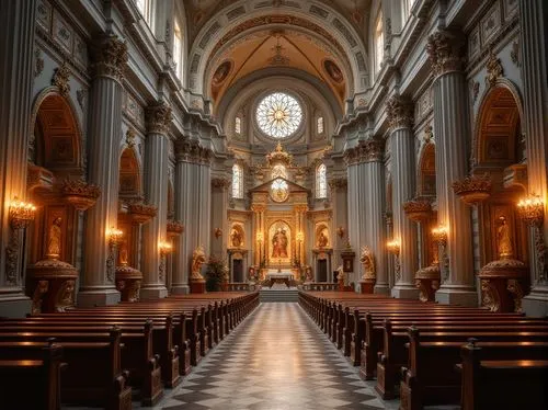 nave,minor basilica,basilica of saint peter,notre dame de sénanque,the basilica,chiesa di sant' ignazio di loyola,basilique,sanctuary of sant salvador,catholique,interior view,cathedral,the cathedral,gesu,evangelical cathedral,collegiate basilica,transept,sancta,basilica,duomo,santa maria degli angeli,Photography,General,Realistic