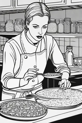 pizza service,pizza supplier,food line art,woman holding pie,pizzeria,comic halftone woman,pizza topping,pizza cutter,lefse,food preparation,retro 1950's clip art,pizza,coloring page,restaurants online,the pizza,order pizza,coloring pages,pizza stone,food and cooking,wireframe graphics,Illustration,Black and White,Black and White 18