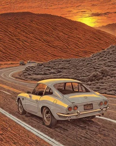 desert safari,lotus europa,toyota 2000gt,porsche 924,desert run,lotus elan,aston martin v8 vantage (1977),porsche 914,porsche 944,rover sd1,desert racing,triumph gt6,datsun/nissan z-car,toyota celica gt-four,opel gt,lancia montecarlo,ford capri,desert,toyota celica,porsche 914-6 gt,Art sketch,Art sketch,Traditional