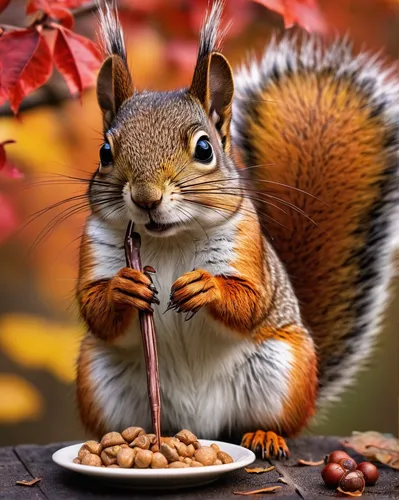 autumn icon,autumn background,squirell,nuts & seeds,hungry chipmunk,acorns,fall animals,autumn taste,almond meal,squirrel,abert's squirrel,autumn theme,thanksgiving background,sciurus carolinensis,chipping squirrel,relaxed squirrel,chestnut animal,chilling squirrel,tree squirrel,small animal food,Illustration,Realistic Fantasy,Realistic Fantasy 45