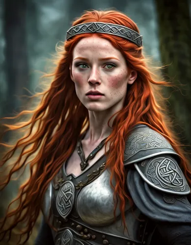 celtic queen,female warrior,warrior woman,fantasy portrait,redheads,red-haired,fantasy art,heroic fantasy,merida,the enchantress,celt,fantasy woman,elven,huntress,eufiliya,dwarf sundheim,fantasy pictu