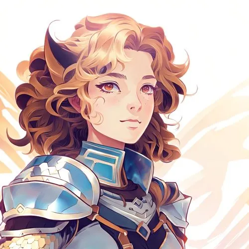 primrose,joan of arc,cuirass,knight,armor,female lion,lion,lioness,paladin,little lion,cat child,crop,female warrior,lion children,minerva,mage,knight armor,lance,lion cub,warrior,Common,Common,Japanese Manga