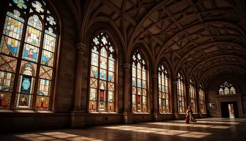 transept,cloisters,stained glass windows,cathedrals,cloister,bodleian,conciergerie,louvain,cathedral st gallen,ieper,notre dame,markale,quire,parliament of europe,radiosity,chartres,hall of the fallen,reims,row of windows,stained glass