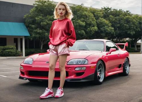 supra,angelyne,miata,pink car,nsx,puma,Illustration,Vector,Vector 08