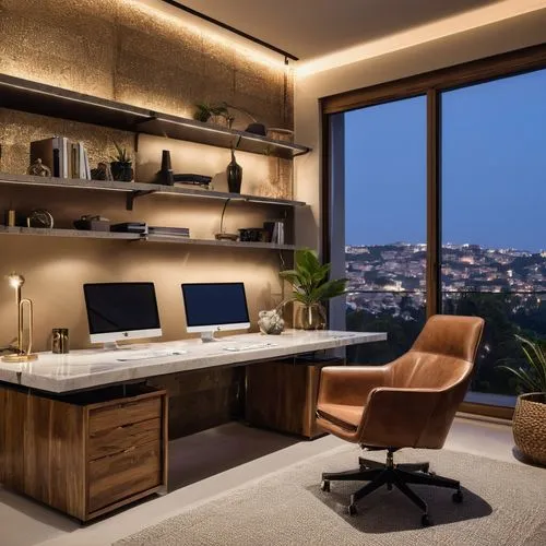 modern office,office desk,writing desk,furnished office,creative office,wooden desk,desk,home office,bureau,working space,offices,workspaces,blur office background,office,credenza,study room,apple desk,work space,workstations,desks,Photography,General,Realistic