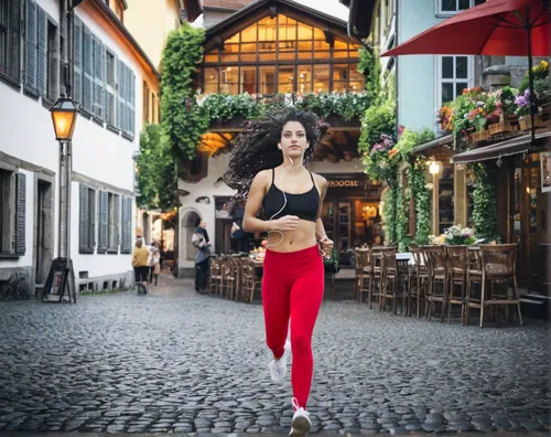 woman eating apple,woman walking,woman holding pie,woman at cafe,woman drinking coffee,woman with ice-cream,monschau,girl walking away,goslar,sprint woman,red bag,red skirt,the cobbled streets,girl wi