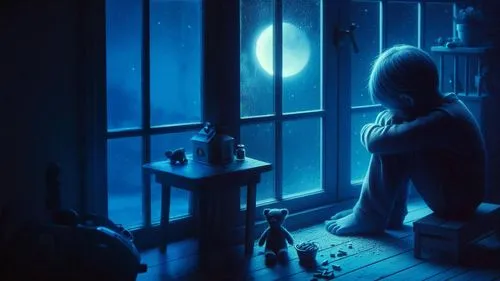 blue room,blue door,blue lamp,blue light,blue rain,witch house,cold room,nightlight,blue moon,moonlight,the little girl's room,a dark room,light of night,midnight blue,the girl in nightie,nocturnal,underworld,blue moment,at night,studio ghibli