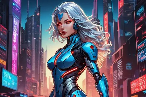 lilandra,sci fiction illustration,nova,amora,madelyne,ororo,chengli,cyberangels,namora,superhero background,domino,cyberian,cyberstar,marmora,korana,cybercity,ann,nightwing,polara,cyberia,Unique,Design,Sticker