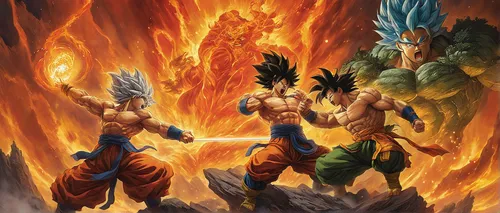 dragon slayers,dragon ball z,dragon ball,dragonball,the three magi,fire background,dragon fire,warriors,ramayana,collectible card game,surival games 2,heroic fantasy,game illustration,fantastic four,pillar of fire,fire dance,goku,three kings,massively multiplayer online role-playing game,gauntlet,Illustration,Realistic Fantasy,Realistic Fantasy 14