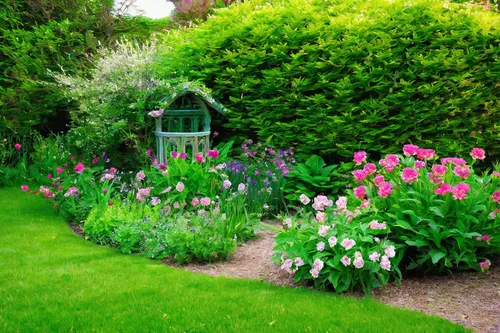 cottage garden,summer border,flower borders,english garden,flower border,giverny,garden bench,green garden,flower garden,garden,flower bed,floral border,the garden,nature garden,garden phlox,pearl border,perennial plants,garden pond,garden flowers,green border,Art,Classical Oil Painting,Classical Oil Painting 44