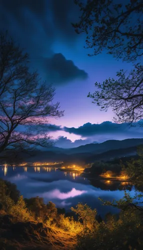 japan's three great night views,japan landscape,isle of skye,blue hour,purple landscape,lake district,evening lake,scottish highlands,landscape photography,landscape background,scotland,isle of mull,beautiful japan,beautiful landscape,landscapes beautiful,loch,loch linnhe,trossachs national park - dunblane,fantasy landscape,loch drunkie,Photography,General,Realistic