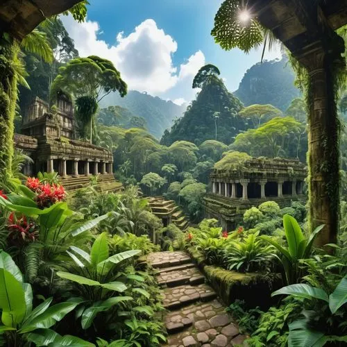 yavin,garden of eden,tropical jungle,tropical forest,gondwanaland,vietnam