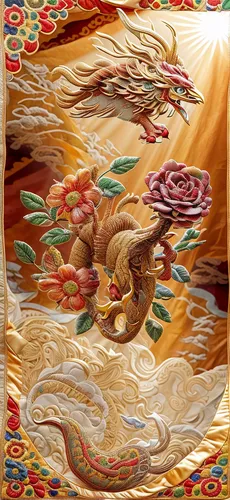 oriental painting,kimono fabric,chinese dragon,golden dragon,chinese art,chinese pastoral cat,tapestry,rice paper,bhutan,barongsai,bed linen,golden lotus flowers,thai pattern,woven fabric,tibetan,khokhloma painting,dragon li,fabric design,painted dragon,xing yi quan