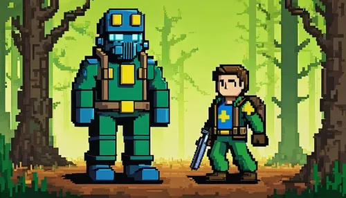 pixel art,forest workers,fallout,pines,river pines,forest man,farmer in the woods,cartoon forest,pine family,adventure game,sakana,forest walk,fallout4,coveralls,pixelgrafic,fresh fallout,the woods,game art,forestry,forest workplace,Unique,Pixel,Pixel 01