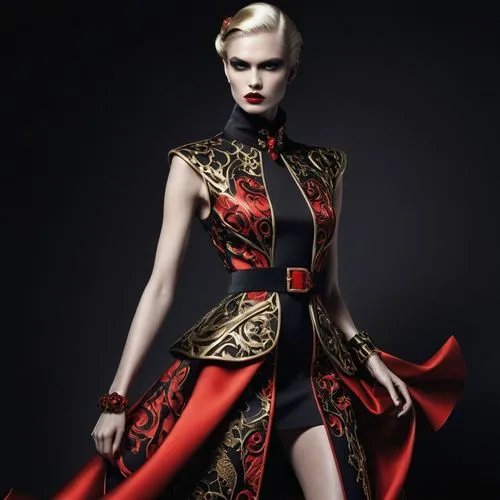 cheongsam,black-red gold,audigier,siriano,moschini,ventress,versace,brocade,demarchelier,balmain,blumarine,eveningwear,gaultier,etro,fashion vector,oriental princess,qipao,editorials,cavalli,mcqueen,Photography,Fashion Photography,Fashion Photography 01