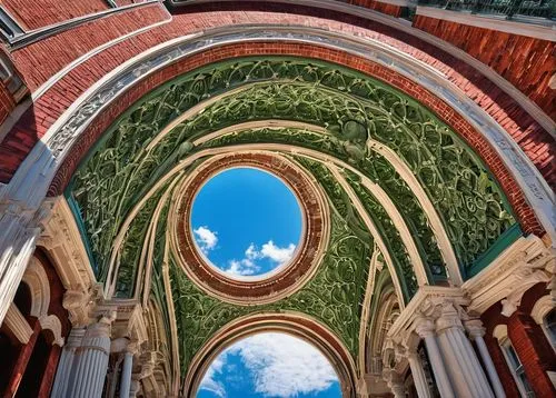 three centered arch,buttresses,pointed arch,buttressing,buttressed,archways,round arch,tracery,arches,arch,photographed from below,cloister,arcaded,half arch,archly,archway,buttress,semi circle arch,cupola,collegiate basilica,Illustration,Abstract Fantasy,Abstract Fantasy 09