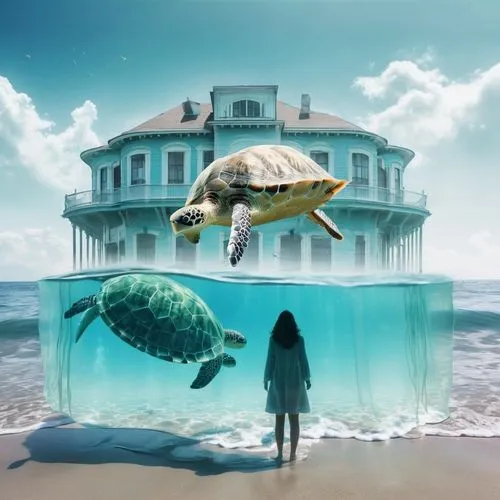 photo manipulation,photomanipulation,tortue,surrealism,tortuga,submerged,aquarium,water turtle,underwater background,turtle,seaquarium,parallel worlds,caretta,parallel world,undertow,land turtle,aquatic life,world digital painting,seadrift,sci fiction illustration,Photography,Artistic Photography,Artistic Photography 07