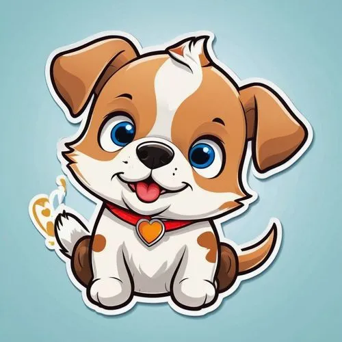 telegram icon,dog illustration,cavalier king charles spaniel,cute cartoon character,clipart sticker,cute puppy,tiktok icon,pembroke welsh corgi,cute cartoon image,cheerful dog,corgi,mascotech,the pembroke welsh corgi,dog cartoon,gongju,ein,beagle,cartoon animal,chunju,welsh corgi,Unique,Design,Sticker