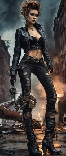 strongwoman,romanoff,female warrior,hard woman,steampunk,stuntwoman,blackguard,bloodrayne,woman fire fighter,helsing,witchblade,hadise,keyshia,photoshop manipulation,post apocalyptic,irisa,eretria,derivable,bootblack,sandahl,Conceptual Art,Fantasy,Fantasy 25