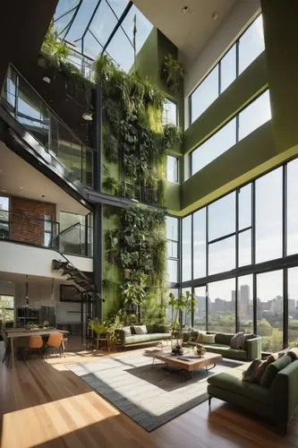 green living,modern living room,loft,interior modern design,glass wall,beautiful home,living room,livingroom,modern decor,modern house,lofts,modern room,luxury home interior,sunroom,penthouses,modern architecture,great room,interior design,home interior,sky apartment,Illustration,Black and White,Black and White 02