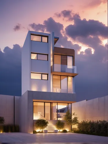 Modern house located in a high place in the city, with a spectacular view of it.,modern house,modern architecture,cubic house,dunes house,cube house,contemporary,frame house,cube stilt houses,resident