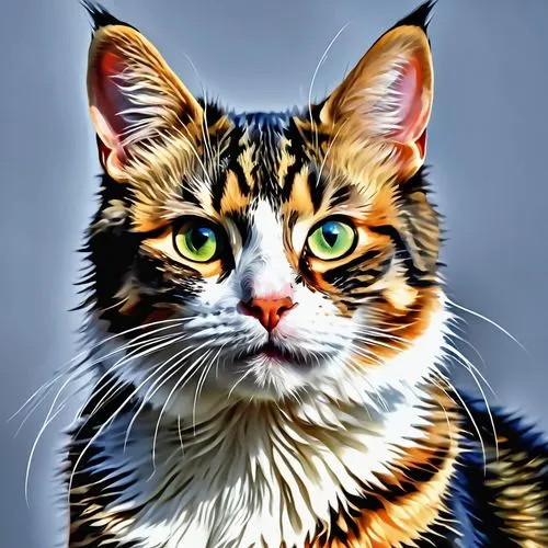 cat portrait,toyger,cat vector,calico cat,pet portrait,american shorthair,animal portrait,tabby cat,american bobtail,maincoon,bengal cat,cartoon cat,breed cat,red whiskered bulbull,american wirehair,cat image,cat on a blue background,domestic short-haired cat,artistic portrait,drawing cat,Photography,General,Realistic