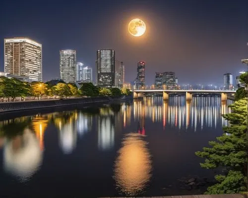 japan's three great night views,tamachi,kumamoto city,beautiful japan,sumida,nagoya,yokohama,yeouido,odaiba,kanazawa,japon,japan landscape,tokyo,umeda,hiroshima,osaka,nakanoshima,moonrise,tokyo city,minatomirai,Photography,General,Realistic