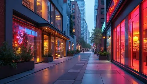 storefronts,shopping street,store fronts,streetscape,boutiques,soho,new york streets,storefront,paris shops,new york restaurant,store front,glass facades,nolita,5th avenue,night view of red rose,alleyway,gansevoort,avenues,alley,shopfronts,Photography,General,Realistic