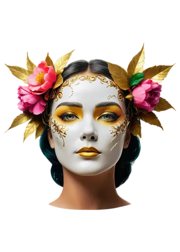 venetian mask,golden mask,gold mask,derivable,masquerade,diwata,set of cosmetics icons,gold foil crown,geisha,maschera,oshun,masques,masque,geisha girl,tretchikoff,oiran,cosmetic,baoshun,gold crown,headdress,Photography,Artistic Photography,Artistic Photography 08