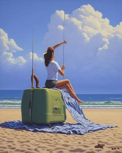 vettriano,donsky,heatherley,camper on the beach,nestruev,girl on the dune,surrealism,kitesurfer,beach landscape,beachgoer,photorealist,beach umbrella,mcquarrie,mostovoy,chudinov,beachcomber,beach tent,sailboard,travel woman,woman playing violin,Conceptual Art,Daily,Daily 27