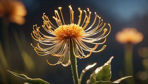 flower in sunset,inula,coneflower,dandelion flower,echinacea,erdsonne flower,Photography,General,Cinematic