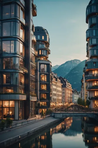 Austrian architectural style future city, ,zurich,innsbruck,switzerland chf,ticino,klagenfurt,sarajevo,freiburg,geneva,bergen,apartment buildings,apartment blocks,trondheim,bern,apartment-blocks,limma