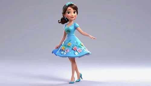 princess sofia,princess anna,a girl in a dress,renderman,cendrillon,doll dress,cute cartoon character,3d rendered,girl in a long dress,mable,disney character,dress doll,floricienta,character animation,3d model,cheongsam,3d modeling,rosalinda,dorthy,animations,Unique,3D,3D Character