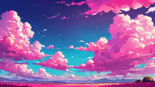 landscape background,unicorn background,mushroom landscape,purple landscape,clouds - sky,cotton candy,blooming field,fantasy landscape,sky clouds,sky,pink grass,clouds,skies,high landscape,summer sky,little clouds,dusk background,art background,cosmos field,dream world,Conceptual Art,Daily,Daily 24