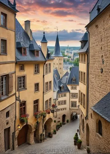 rothenburg,rothenburg of the deaf,luxembourg,vianden,bamberg,medieval town,switzerlands,townscapes,eltz,luxembourgeoise,quedlinburg,franconian,fribourg,echternach,luxembourger,rottweil,medieval street,franconian switzerland,marburg,dinan,Illustration,Black and White,Black and White 07