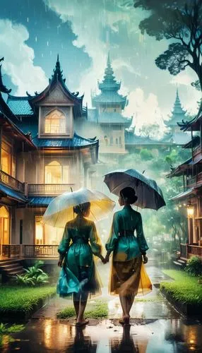 japanese umbrellas,kyoto,ryokans,japanese umbrella,ukiyoe,kazoku,walking in the rain,umbrellas,ukiyo,jinchuan,world digital painting,aikikai,nezumi,japanese icons,rainy season,senju,japan,japanese art,jinrikisha,japan landscape,Photography,Artistic Photography,Artistic Photography 07