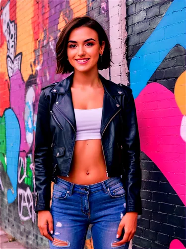 midriff,jeans background,denim background,colorful background,ariela,brick wall background,tessa,crop top,leather jacket,ernan,pink background,kyla,concrete background,jean jacket,abs,nia,brookes,jemma,blurred background,charli,Conceptual Art,Graffiti Art,Graffiti Art 07