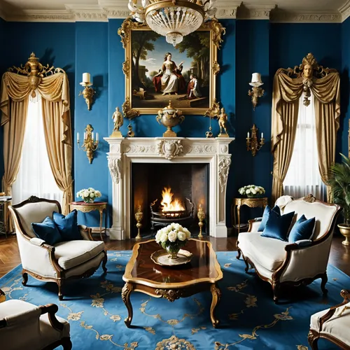 blue room,ornate room,sitting room,lanesborough,ritzau,royal interior,opulently,interior decor,claridge,opulent,victorian room,opulence,great room,interior decoration,poshest,rococo,sumptuous,royal blue,malplaquet,burgard