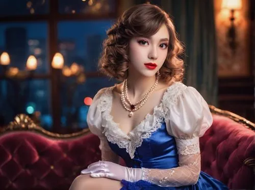 victorian lady,vintage woman,vintage dress,victorian style,phuquy,vintage asian,vintage women,vintage girl,uji,burlesque,cinderella,elegant,siu mei,blue rose,dress doll,the victorian era,realdoll,neo-burlesque,a charming woman,xuan lian,Conceptual Art,Fantasy,Fantasy 31