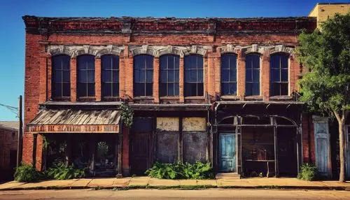 Galveston TX, architectural salvage, old town, historic district, worn brick walls, rusty metal roofs, distressed wooden doors, vintage windows, antique fixtures, reclaimed lumber, industrial pipes, u