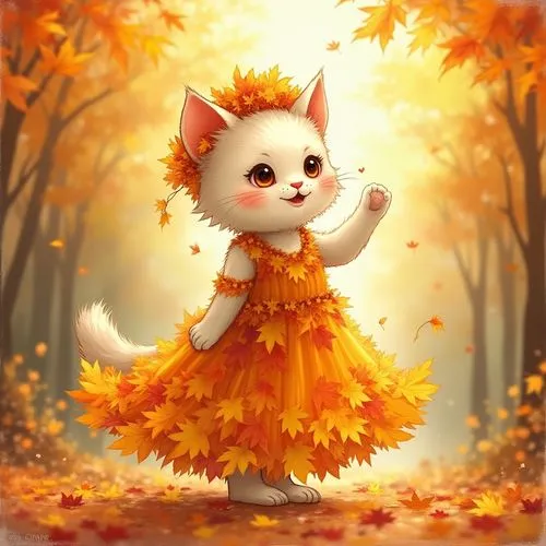 autumn background,autumn theme,blossom kitten,fall animals,autumn cupcake,autumns