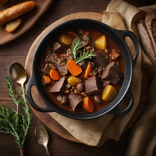 irish stew,beef bourguignon,pot-au-feu,beef soup,beef goulash,navarin,pot roast,daube,beef hotpot,goulash,stew,fabada asturiana,cholent,slow cooked,georgian cuisine,boeuf à la mode,cassoulet,oxtail soup,braising,sauerbraten,Photography,General,Natural