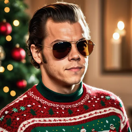 harry styles,harry,harold,styles,christmas glitter icons,christmas sweater,christmas icons,jingle bells,christmas knit,jingle bell,merry christmas eve,ray-ban,christmas background,santa clause,frame christmas,christmas picture,red green glasses,sunglasses,christmas motif,kris kringle,Photography,General,Realistic