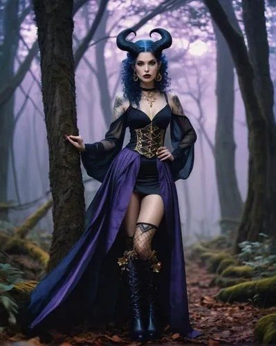 blue enchantress,hekate,hecate,the enchantress,sorceress,tatianna,tarja,maleficent,faerie,gothic woman,bewitching,kerli,xandria,rasputina,fantasy woman,witching,the witch,sorceresses,wiccan,raven,Conceptual Art,Fantasy,Fantasy 32