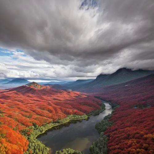 the chubu sangaku national park,autumn mountains,united states national park,yukon territory,slowinski national park,vermont,fall landscape,paine national park,glacier national park,beech mountains,au